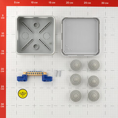 Коробка уравнивания потенциалов 100х100х50 мм IP55 Greenel (GE41361) - фото 3