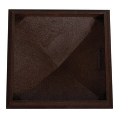 Колпак на столб 440х440 мм темный шоколад чешуя - фото 2