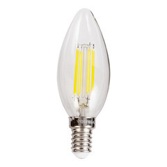 Лампа светодиодная филаментная Voltega E14 4000К 6 Вт 600 Лм 220-240 В свеча прозрачная