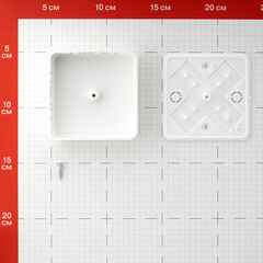 Коробка распределительная для кабель-каналов 75х75х28 мм IP40 Greenel (GE41215-01) - фото 3