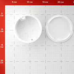 Коробка распределительная для кабель-каналов d80х40 мм IP20 Greenel (GE41004-R) - фото 2