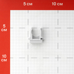 Крепеж-клипса для труб 16 мм Greenel серая (100 шт.) (GE50140) - фото 4