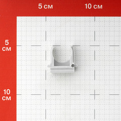 Крепеж-клипса для труб 20 мм Greenel серая (100 шт.) (GE50141) - фото 3