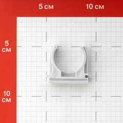 Крепеж-клипса для труб 32 мм Greenel серая (40 шт.) (GE50143) - фото 3