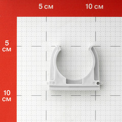 Крепеж-клипса для труб 40 мм Greenel серая (30 шт.) (GE50144) - фото 3