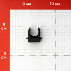 Крепеж-клипса для труб 16 мм Greenel черная (100 шт.) (GE50140-05) - фото 3