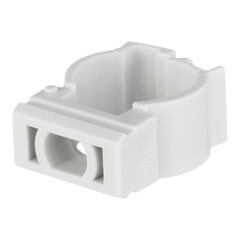 Крепеж-клипса для труб 16 мм Greenel с фиксатором серая (100 шт.) (GE50180) - фото 4