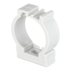 Крепеж-клипса для труб 25 мм Greenel с фиксатором серая (50 шт.) (GE50182)