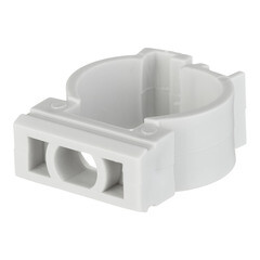 Крепеж-клипса для труб 20 мм Greenel с фиксатором серая (100 шт.) (GE50181) - фото 4