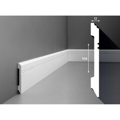 Плинтус Cosca PX005 108x12, Экополимер