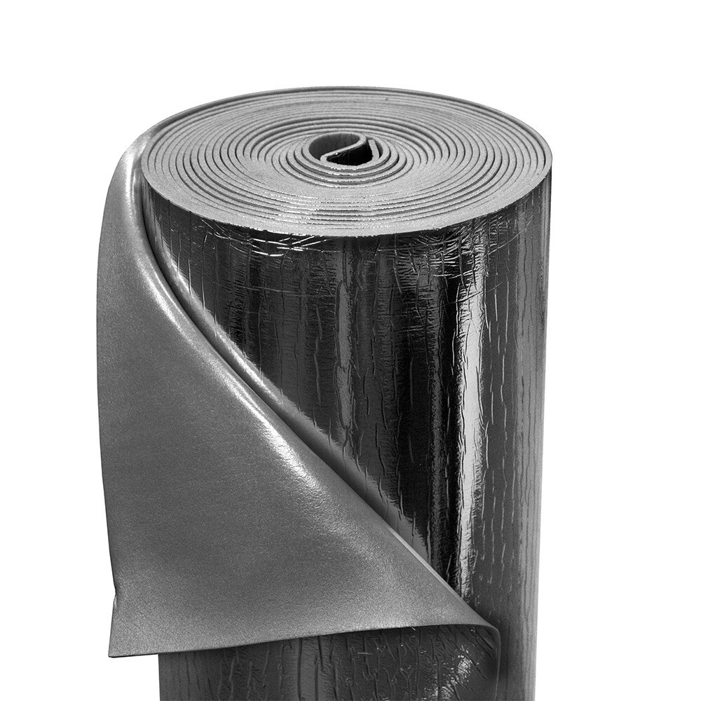 Изображение товара Тепло-шумоизоляция Nolosi Acoustic 4 мм 1x8 м самоклеящаяся для воздуховодов