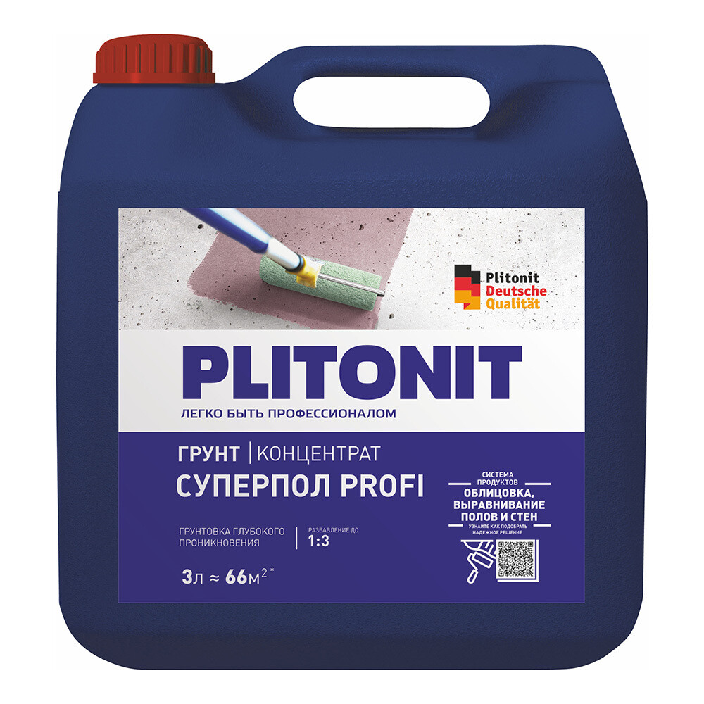 Изображение товара Грунт Plitonit СуперПол Profi 3 л концентрат для полов