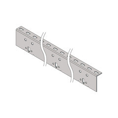 Фиксатор расстояния для скрытой кромки Finesse 20х50х3100 мм Armstrong Optima оцинкованный (10 шт.) - фото 2