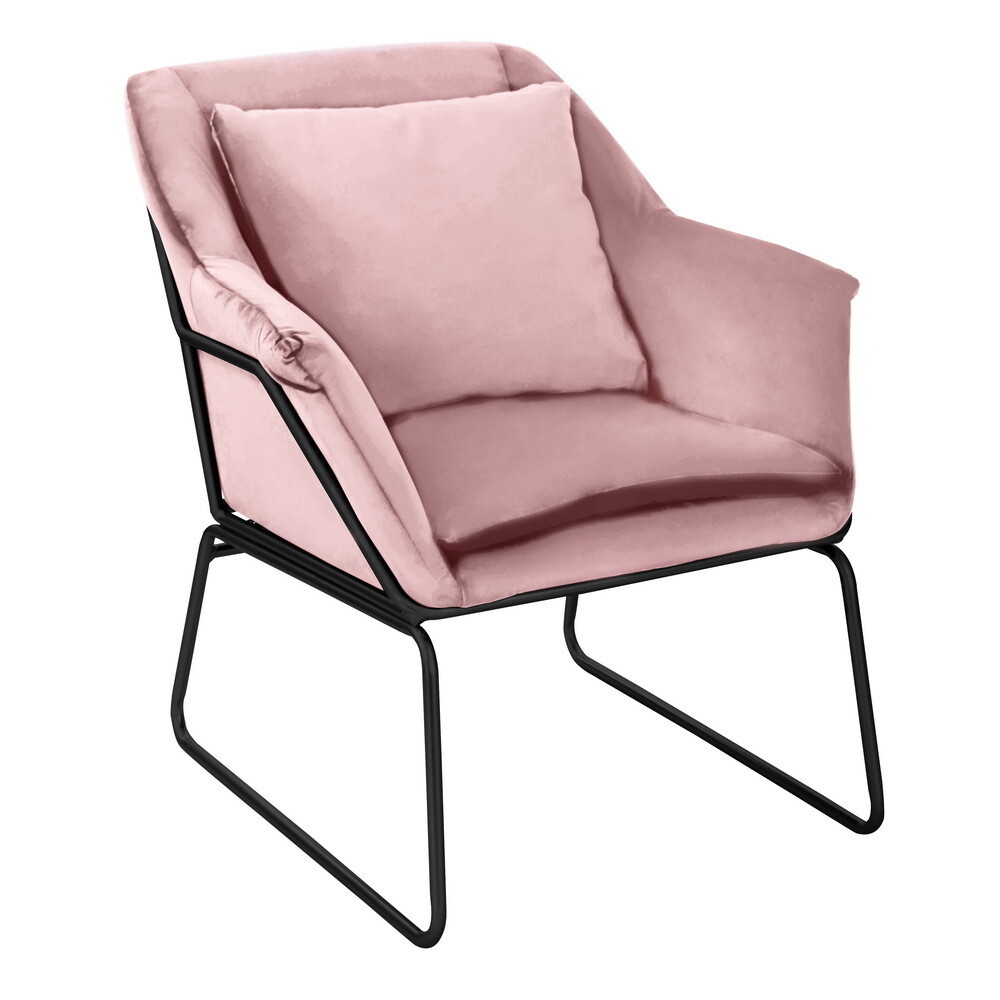 Изображение товара Стул-кресло Alex пудровый Velour для гостиной современный Bradex Home