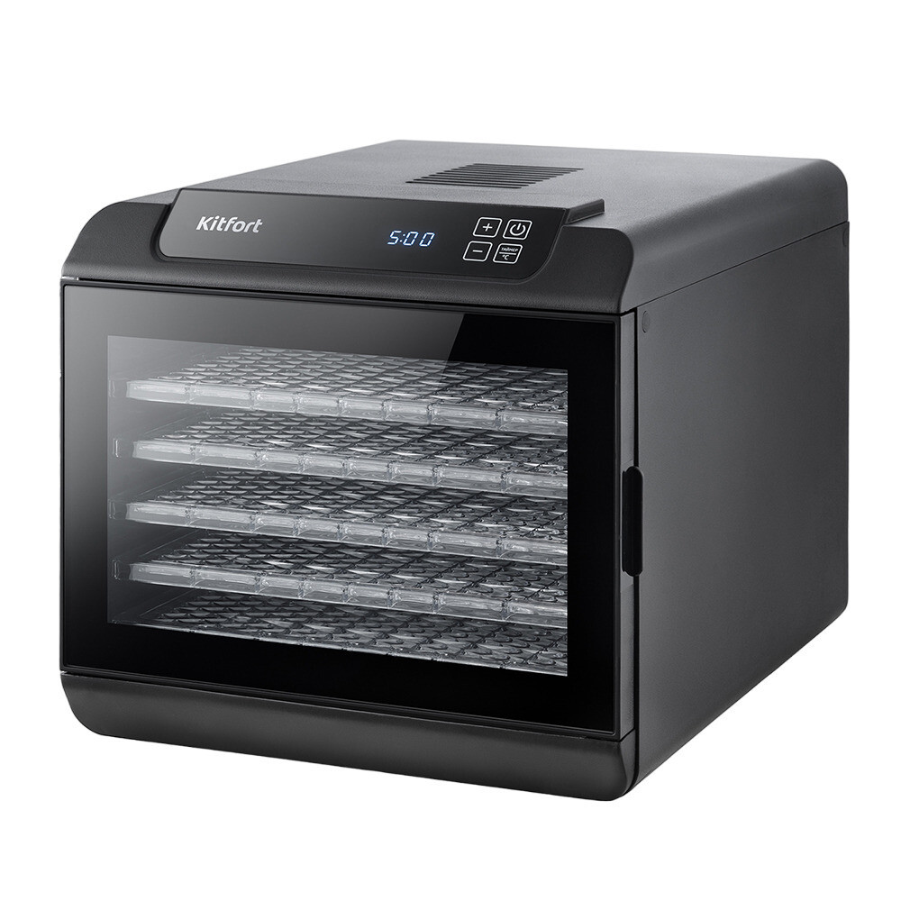 Сушилка для овощей и фруктов Kitfort КТ-1905 черная