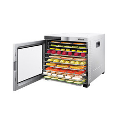 Сушилка для овощей и фруктов Kitfort КТ-1910 черно-серебристая - фото 2