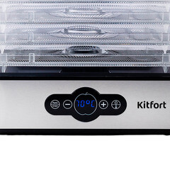 Сушилка для овощей и фруктов Kitfort КТ-1914 черно-серебристая - фото 3