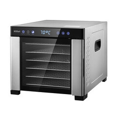 Сушилка для овощей и фруктов Kitfort КТ-1916 черно-серебристая - фото 1