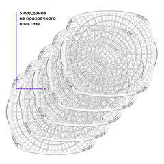 Сушилка для овощей и фруктов Kitfort КТ-1943 черно-серебристая - фото 5