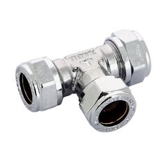 Изображение товара Тройник Tiemme 12 обж(ц) х 12 обж(ц) х 12 обж(ц) (1130008)