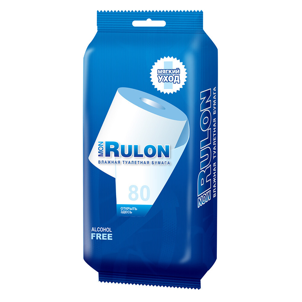 Изображение товара Влажная туалетная бумага Mon Rulon (80 шт.)