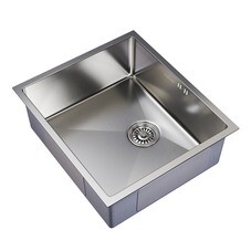 Мойка для кухни Mixline Pro 50х44х20 см врезная с сифоном сталь сатин (548568/7805)