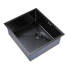 Мойка для кухни Mixline Pro 50х44х20 см врезная с сифоном сталь графит (548569)
