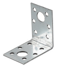 Уголок крепежный оцинкованный 50х50х35х2 мм - фото 1