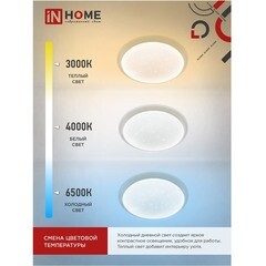 Светильник светодиодный потолочный IN HOME Comfort Galaxy 3000-6500К 75 Вт белый IP40 (4690612044613) - фото 6