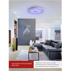 Светильник светодиодный потолочный IN HOME Comfort Shell 3000-6500К 75 Вт белый IP40 (4690612044651) - фото 3