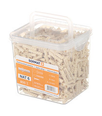 Дюбель распорный Sormat NAT 6x30 мм нейлон (800 шт.) - фото 2