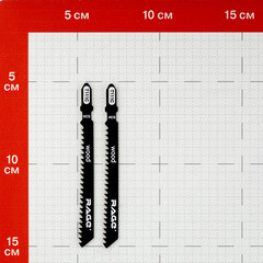 Пилки для лобзика Rage by Vira T111C (552025) по дереву L75 мм чистый рез (2 шт.) - фото 2