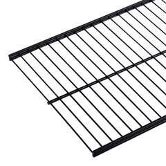 Полка сетчатая металлическая черная 1203х306 мм Титан-GS - фото 2