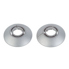 Изображение товара Обвод для труб ПВХ декоративный Идеал 16-22 мм металлик серебристый (2 шт.)