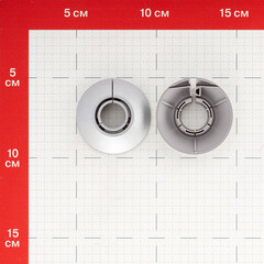 Обвод для труб ПВХ декоративный Идеал 16-22 мм металлик серебристый (2 шт.) - фото 2