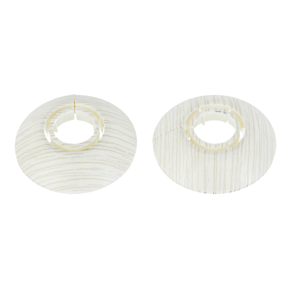 Изображение товара Обвод для труб ПВХ декоративный Идеал 16-22 мм ясень белый 2 шт