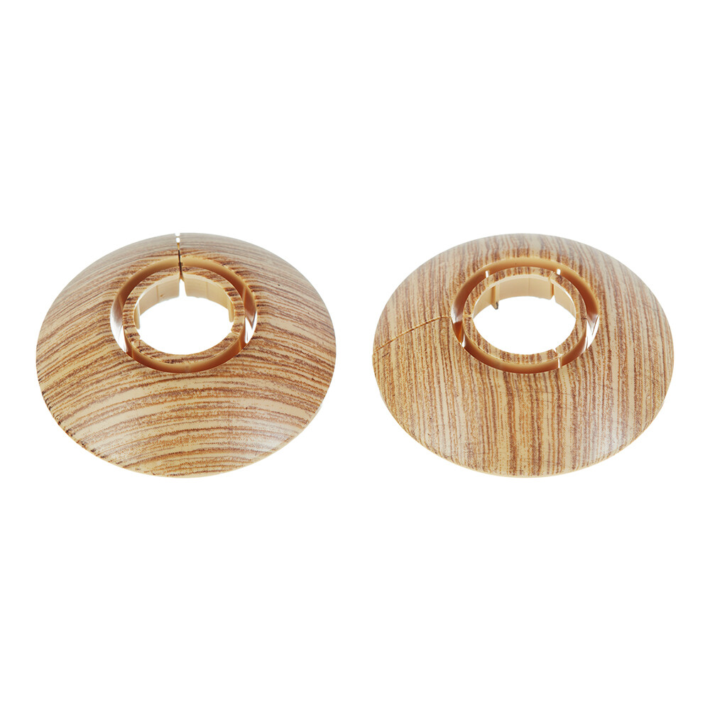 Обвод для труб ПВХ декоративный Идеал 16-22 мм сосна золотистая (2 шт.)