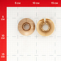 Обвод для труб ПВХ декоративный Идеал 16-22 мм сосна золотистая (2 шт.) - фото 2