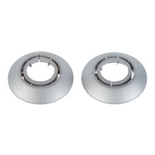 Обвод для труб ПВХ декоративный Идеал 25-34 мм металлик серебристый (2 шт.)