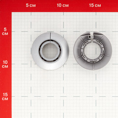 Обвод для труб ПВХ декоративный Идеал 25-34 мм металлик серебристый (2 шт.) - фото 2