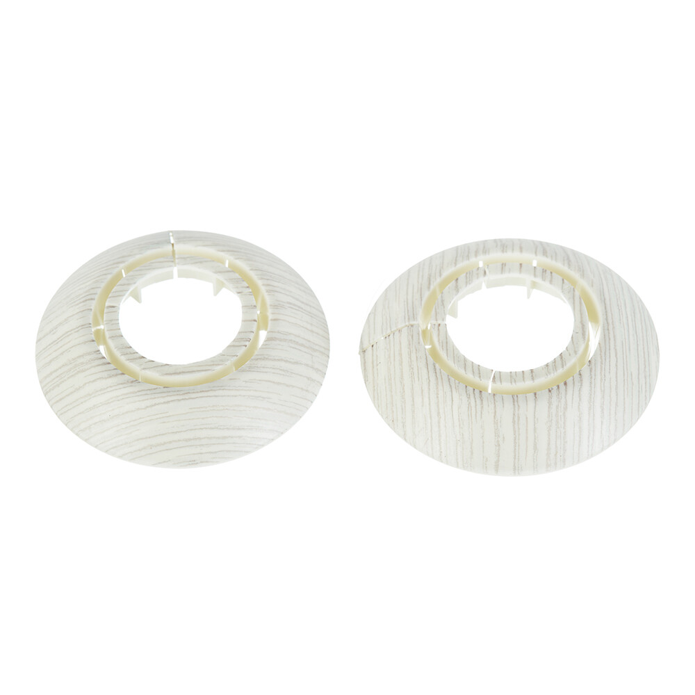 Изображение товара Обвод для труб ПВХ декоративный Ideal ясень белый 25-34 мм 2 шт.