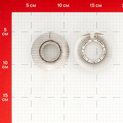 Обвод для труб ПВХ декоративный Идеал 25-34 мм ясень серый (2 шт.) - фото 2