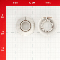 Обвод для труб ПВХ декоративный Идеал 25-34 мм клен серый (2 шт.) - фото 2