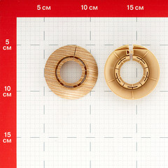 Обвод для труб ПВХ декоративный Идеал 25-34 мм сосна золотистая (2 шт.) - фото 2