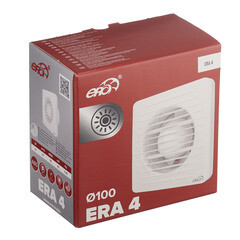 Вентилятор осевой Era 4 с антимоскитной сеткой 150х150 мм d100 мм белый - фото 4