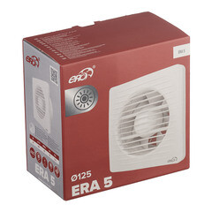 Вентилятор осевой Era 5 с антимоскитной сеткой 175х175 мм d125 мм белый - фото 4