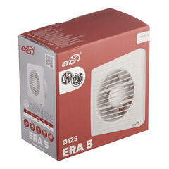 Вентилятор осевой Era 5C ET с обратным клапаном с таймером с антимоскитной сеткой 175х175 мм d125 мм белый - фото 4