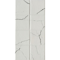 Плитка облицовочная Lavelly Skandi Marble Mosaic белая рельеф 400х200х8 мм (15 шт.=1,2 кв.м) - фото 3