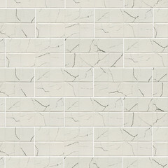 Плитка облицовочная Lavelly Skandi Marble Mosaic белая рельеф 400х200х8 мм (15 шт.=1,2 кв.м) - фото 14
