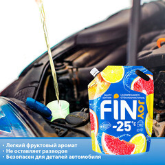 Стеклоомыватель Fin Joy Fruity зимний -25 °С 3 л - фото 5